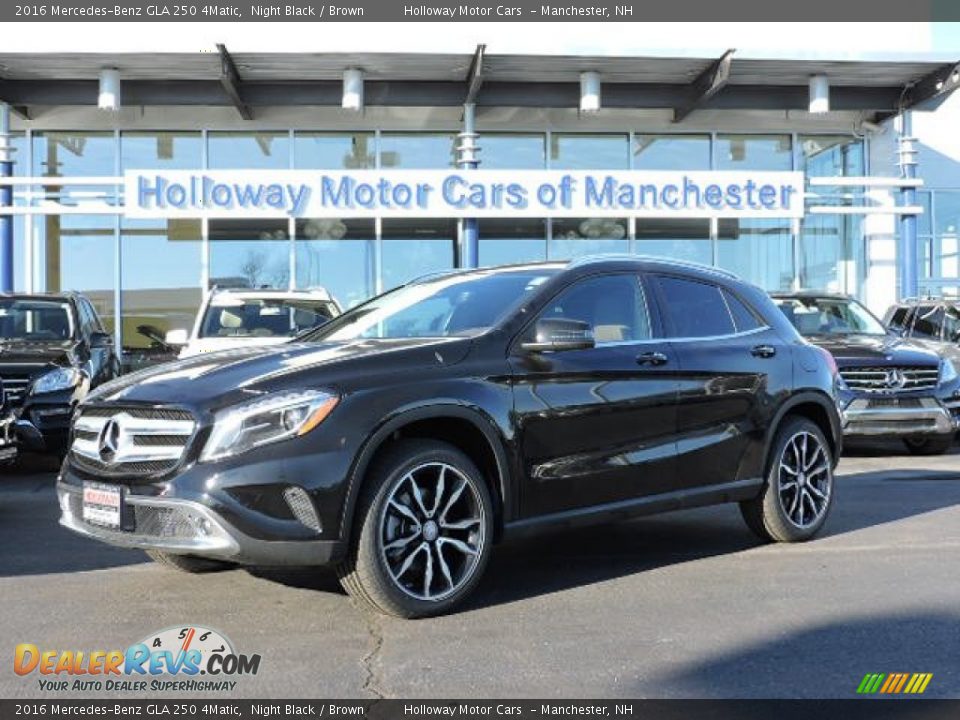 2016 Mercedes-Benz GLA 250 4Matic Night Black / Brown Photo #1