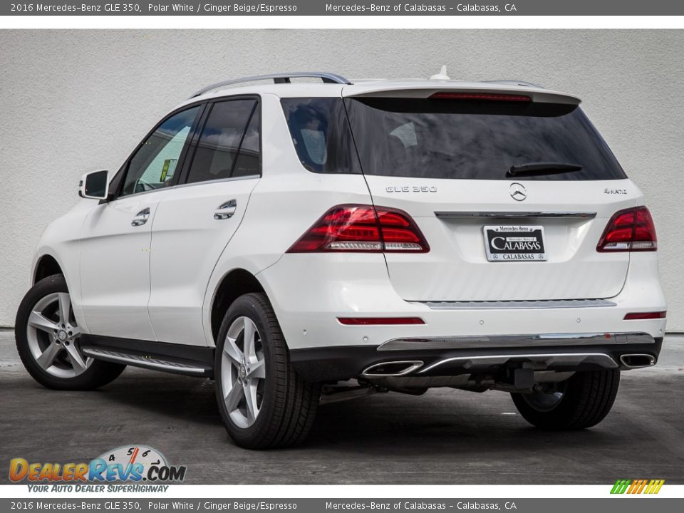 2016 Mercedes-Benz GLE 350 Polar White / Ginger Beige/Espresso Photo #2