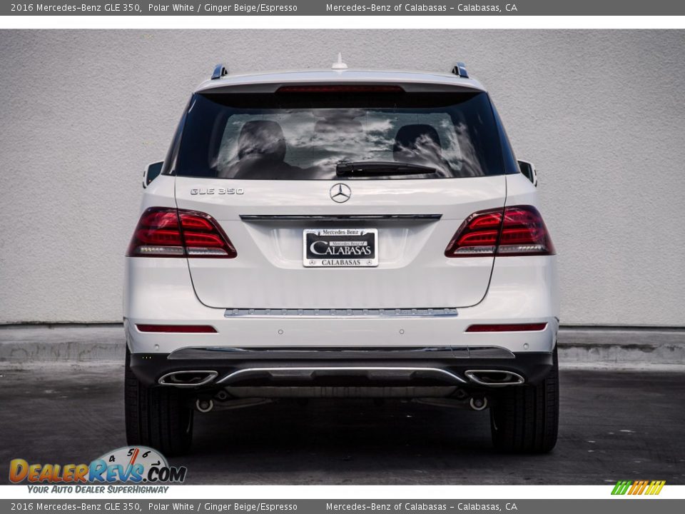 2016 Mercedes-Benz GLE 350 Polar White / Ginger Beige/Espresso Photo #3