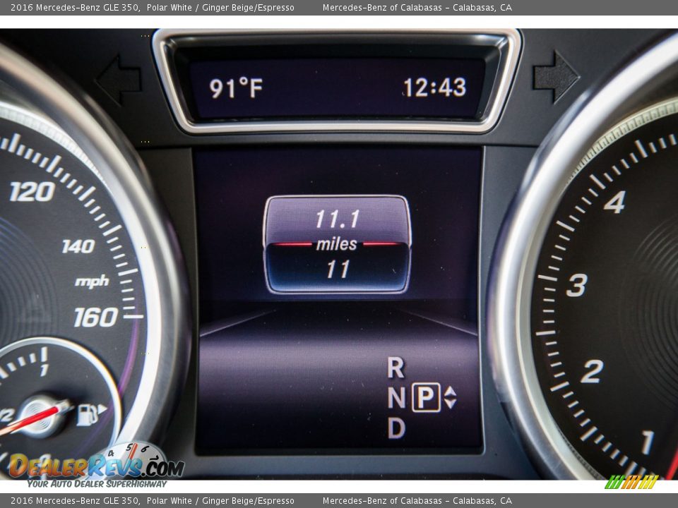 2016 Mercedes-Benz GLE 350 Polar White / Ginger Beige/Espresso Photo #6