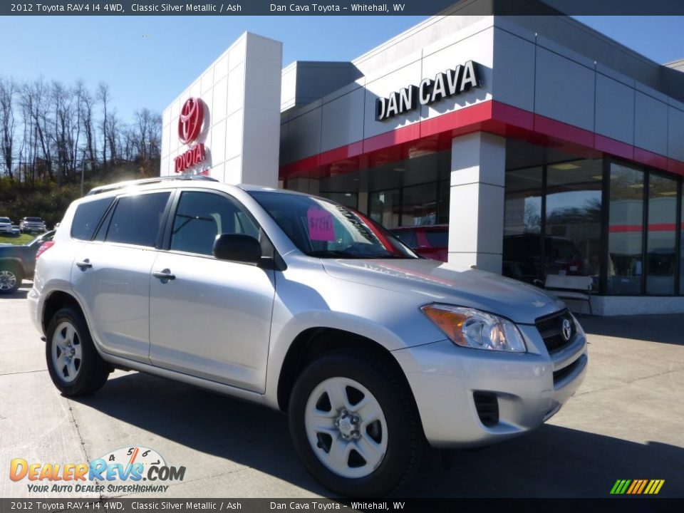 2012 Toyota RAV4 I4 4WD Classic Silver Metallic / Ash Photo #1