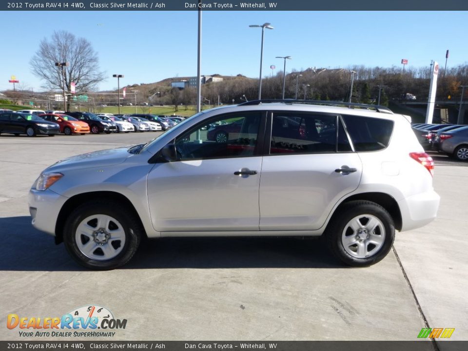 2012 Toyota RAV4 I4 4WD Classic Silver Metallic / Ash Photo #10