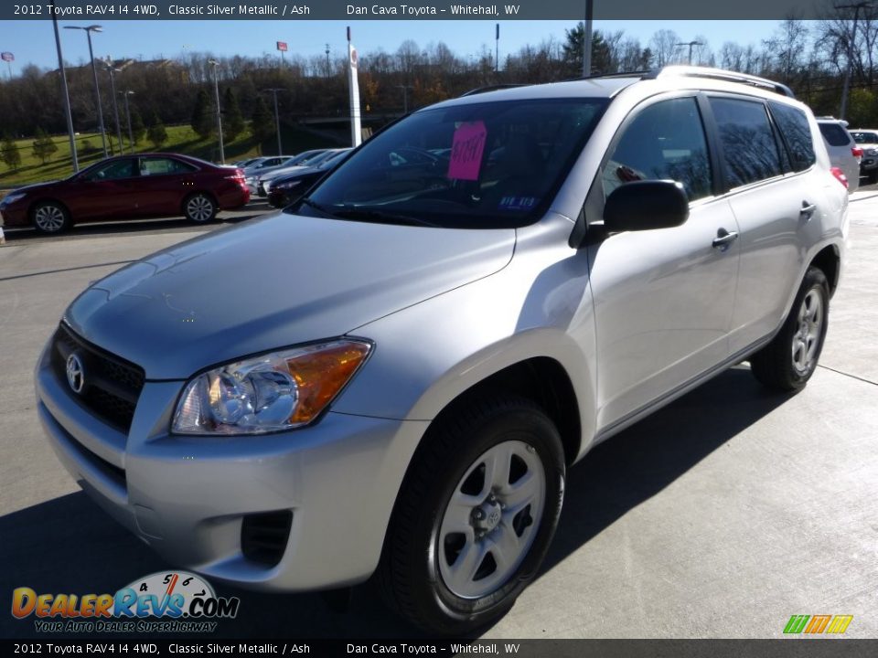 2012 Toyota RAV4 I4 4WD Classic Silver Metallic / Ash Photo #11