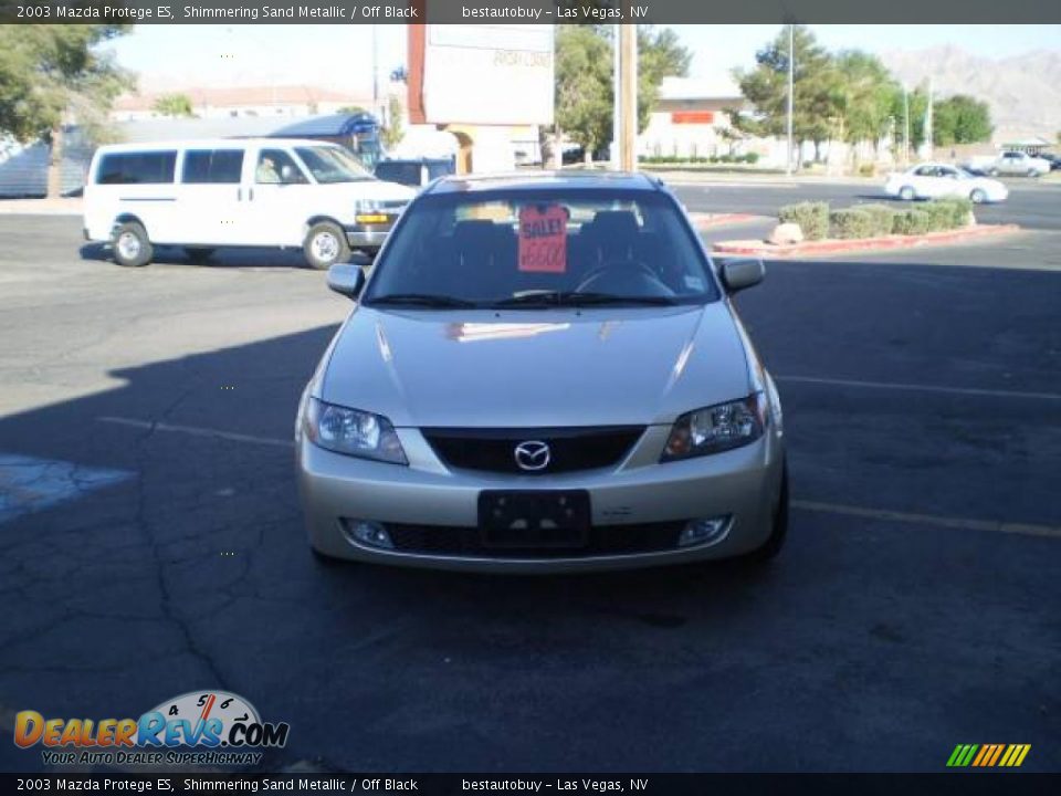 2003 Mazda Protege ES Shimmering Sand Metallic / Off Black Photo #1
