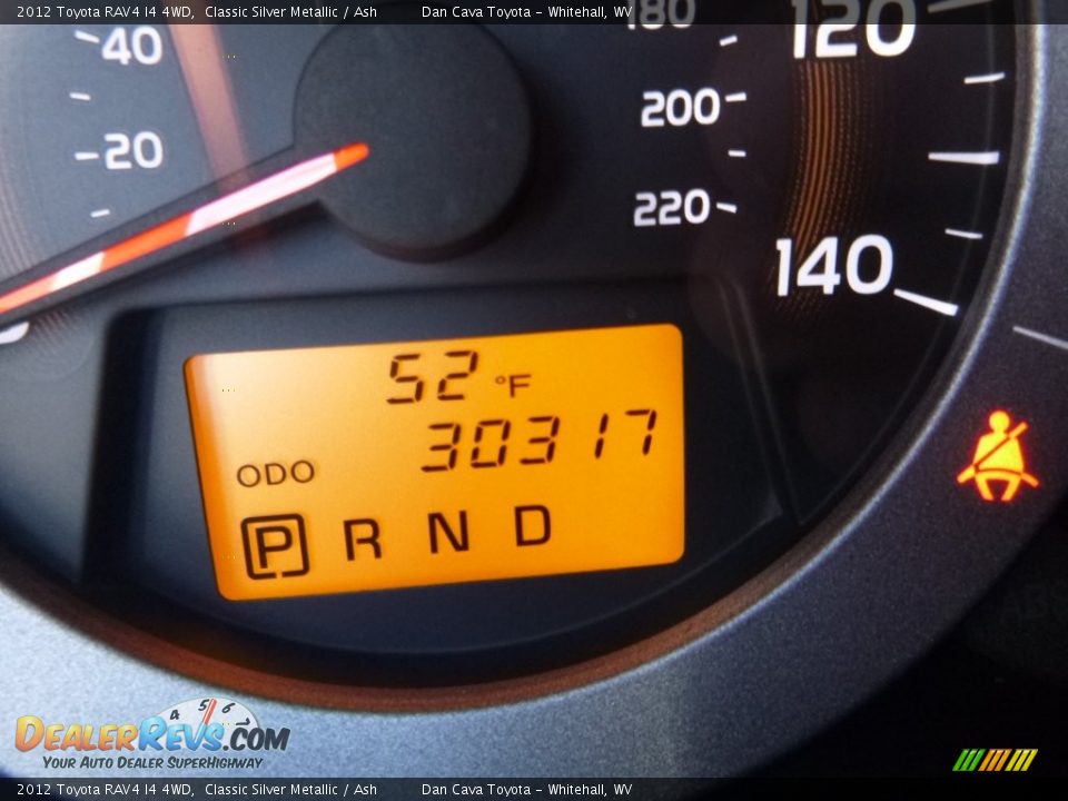 2012 Toyota RAV4 I4 4WD Classic Silver Metallic / Ash Photo #18