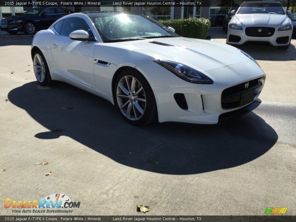 2015 Jaguar F-TYPE S Coupe Polaris White / Mineral Photo #1