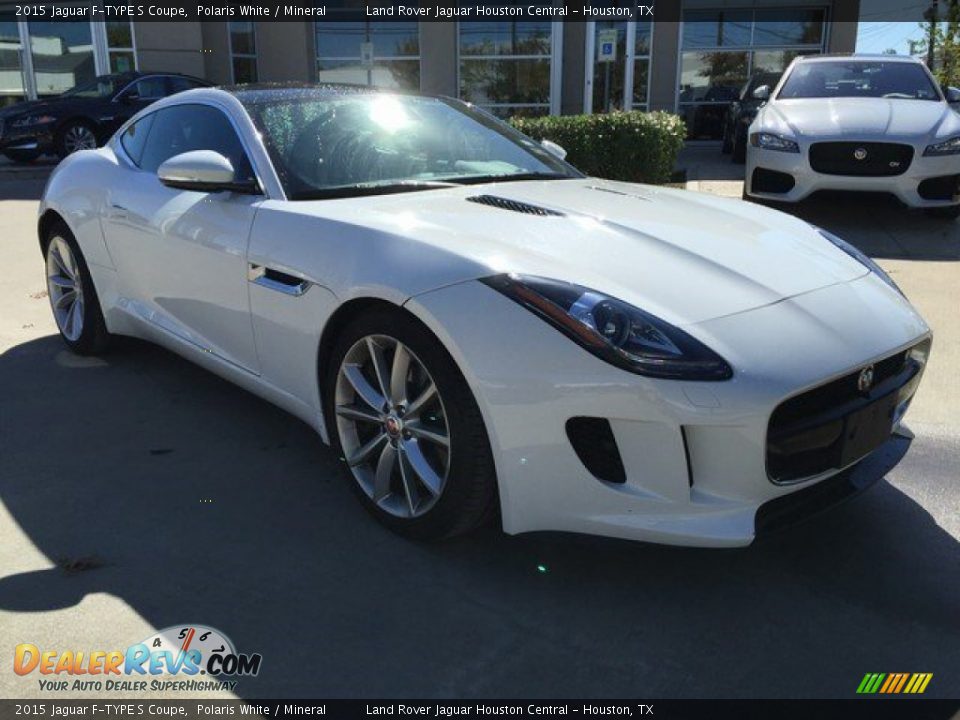 2015 Jaguar F-TYPE S Coupe Polaris White / Mineral Photo #2