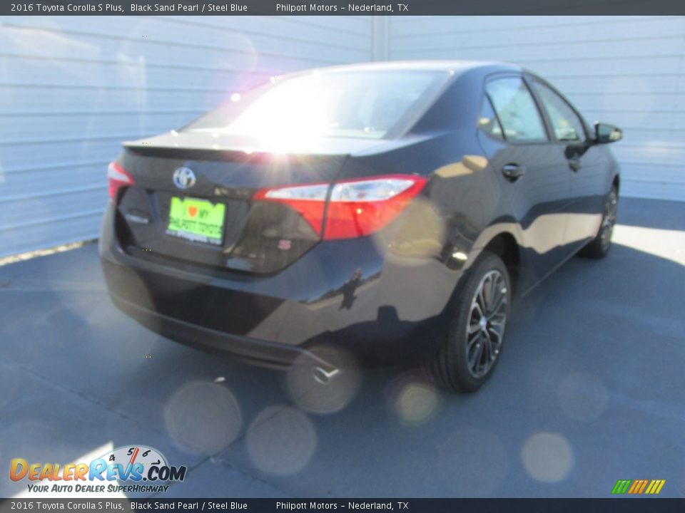 2016 Toyota Corolla S Plus Black Sand Pearl / Steel Blue Photo #4