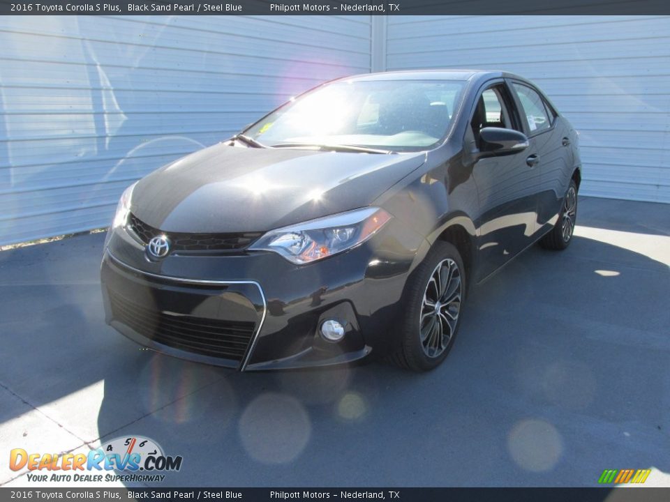 2016 Toyota Corolla S Plus Black Sand Pearl / Steel Blue Photo #7