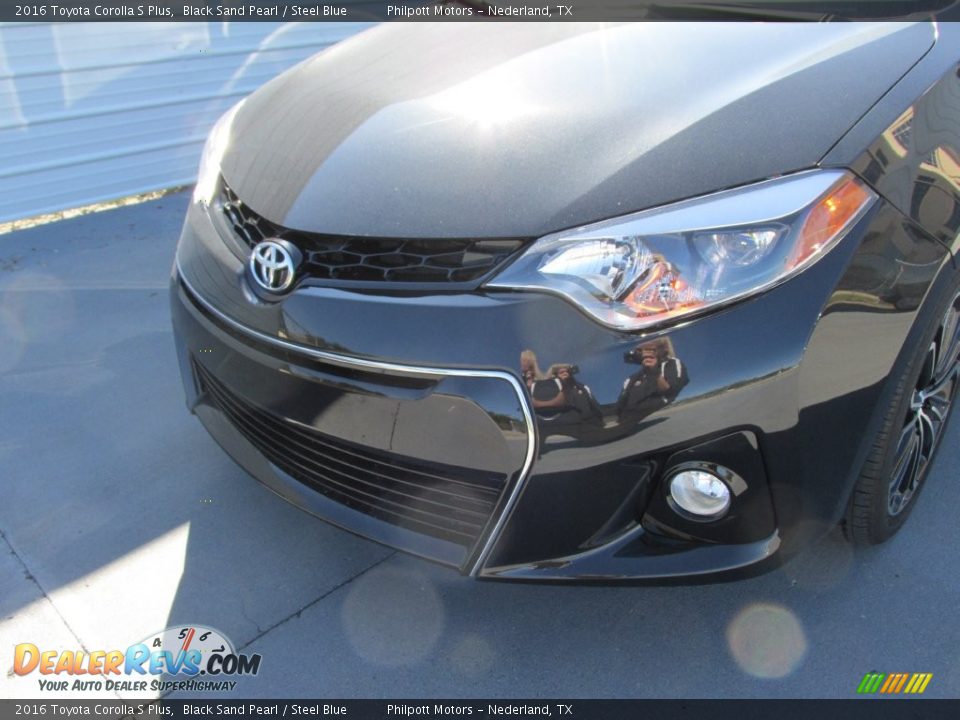 2016 Toyota Corolla S Plus Black Sand Pearl / Steel Blue Photo #10