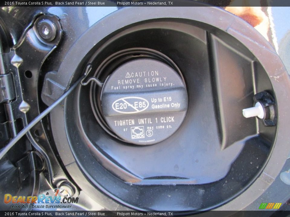 2016 Toyota Corolla S Plus Black Sand Pearl / Steel Blue Photo #13