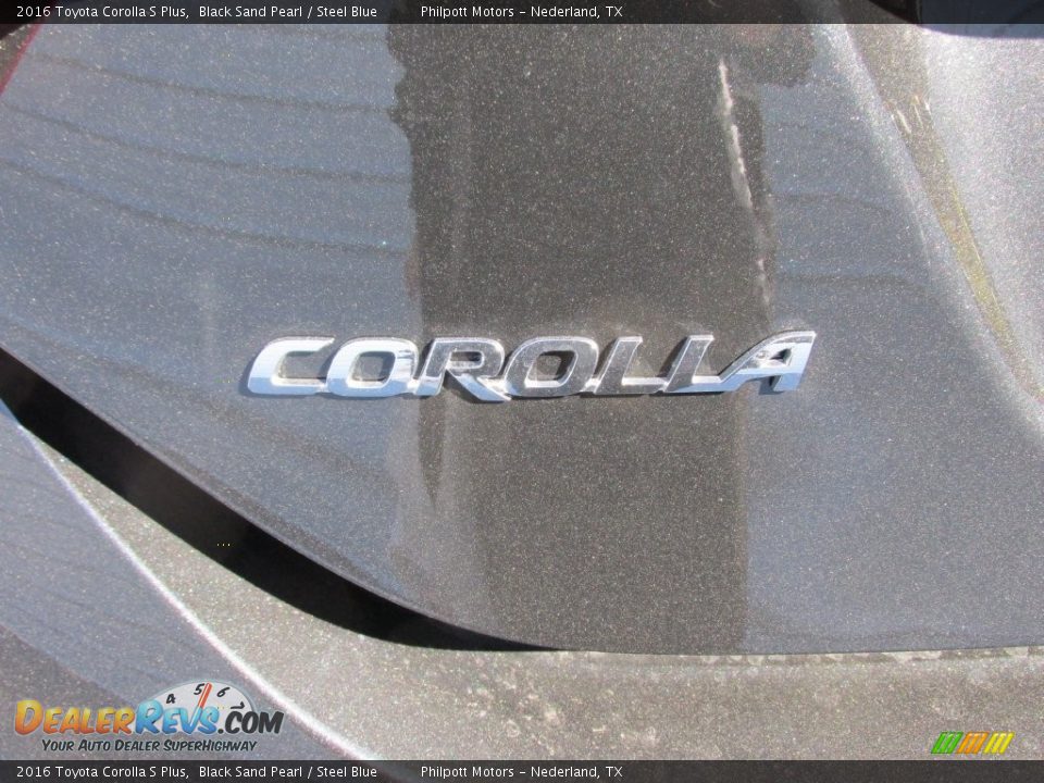 2016 Toyota Corolla S Plus Black Sand Pearl / Steel Blue Photo #14
