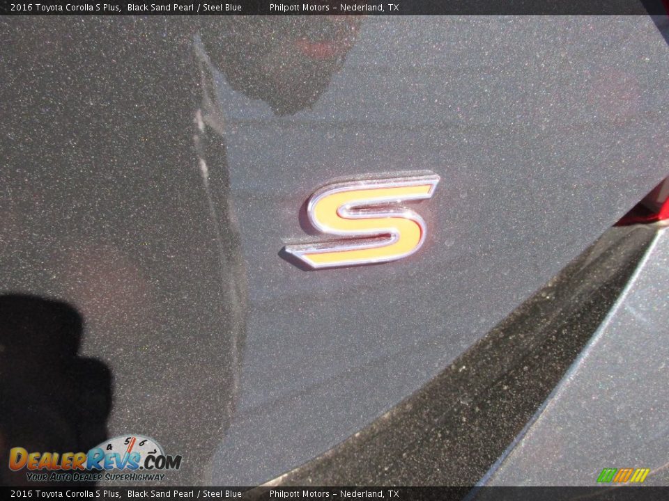 2016 Toyota Corolla S Plus Black Sand Pearl / Steel Blue Photo #15