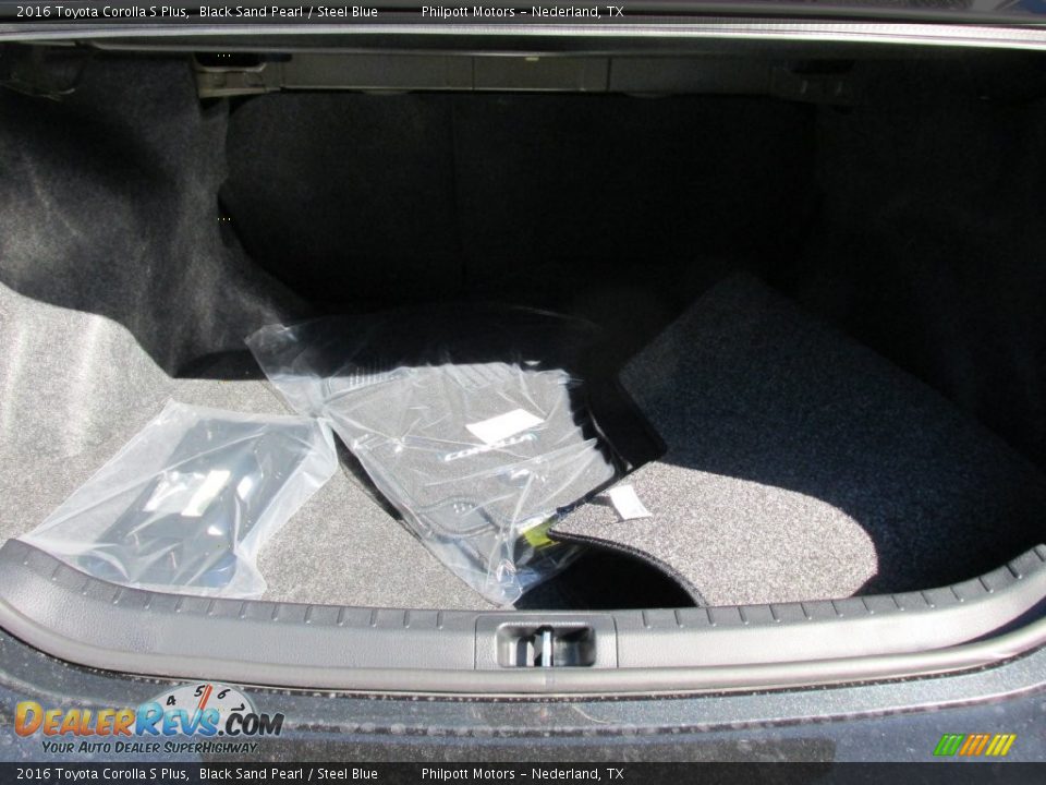 2016 Toyota Corolla S Plus Black Sand Pearl / Steel Blue Photo #16