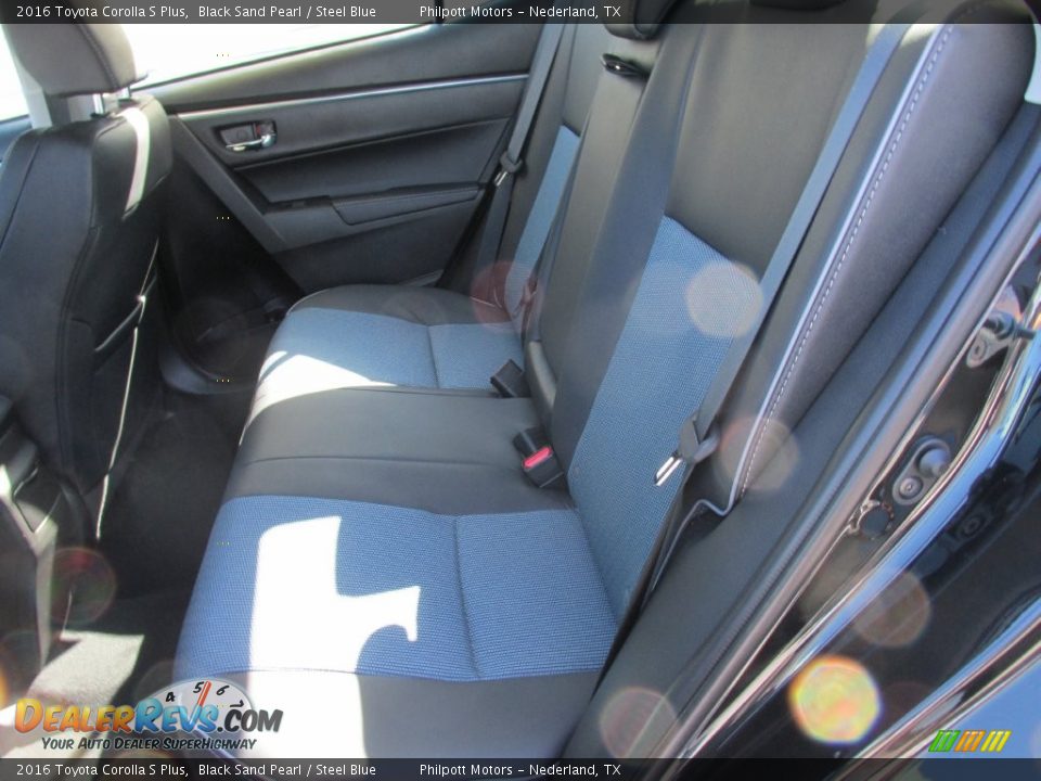 2016 Toyota Corolla S Plus Black Sand Pearl / Steel Blue Photo #19