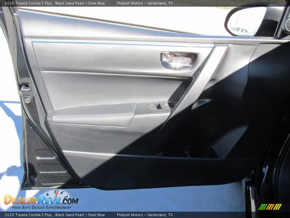 2016 Toyota Corolla S Plus Black Sand Pearl / Steel Blue Photo #20