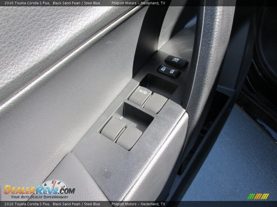 2016 Toyota Corolla S Plus Black Sand Pearl / Steel Blue Photo #21