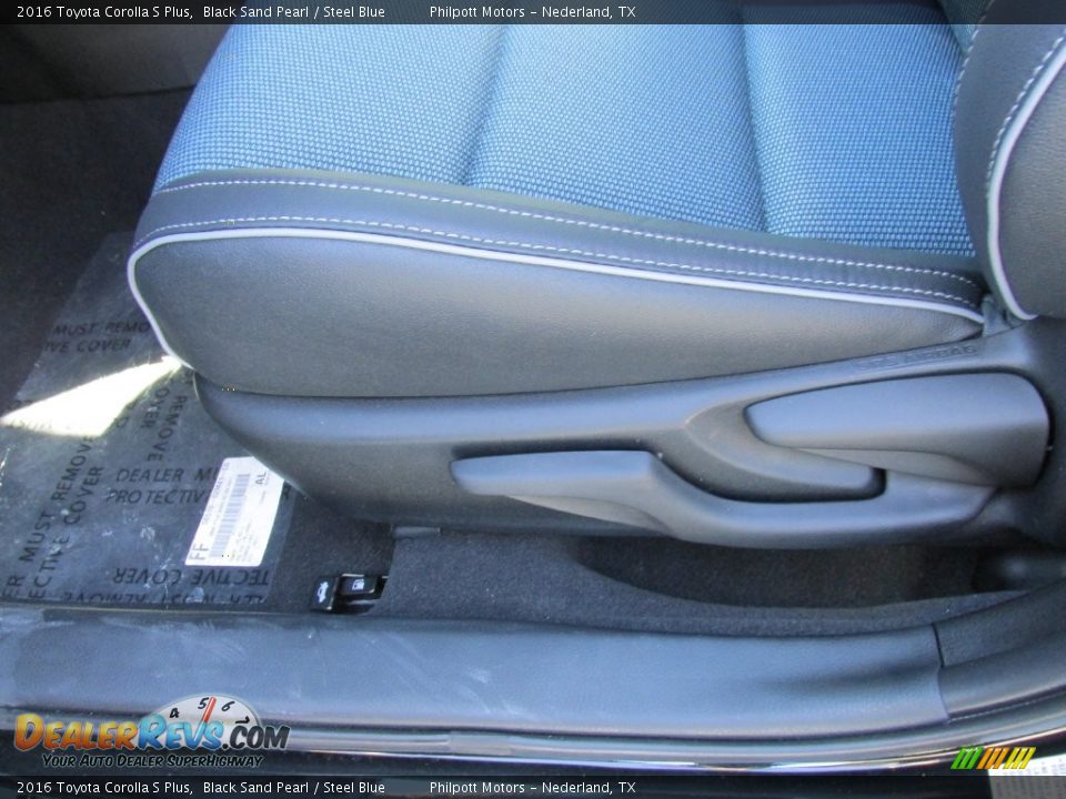 2016 Toyota Corolla S Plus Black Sand Pearl / Steel Blue Photo #23
