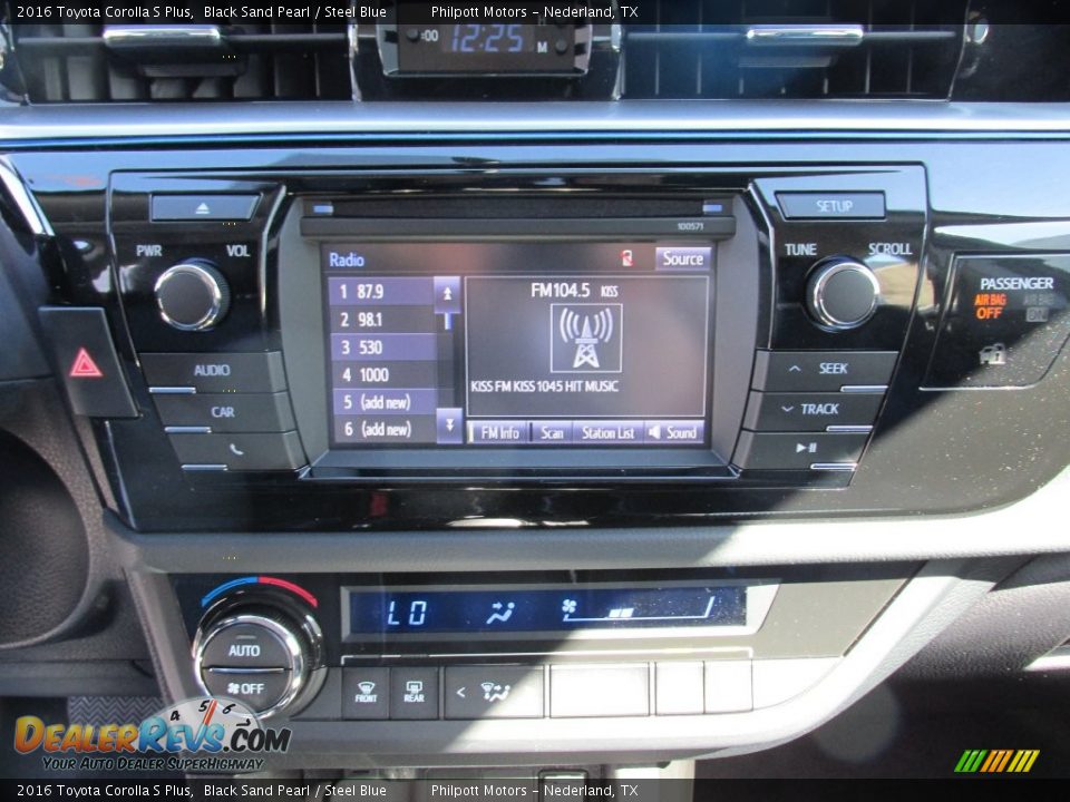 2016 Toyota Corolla S Plus Black Sand Pearl / Steel Blue Photo #26