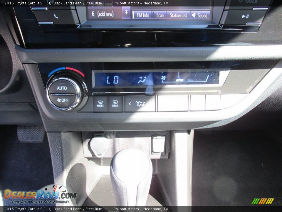 2016 Toyota Corolla S Plus Black Sand Pearl / Steel Blue Photo #27