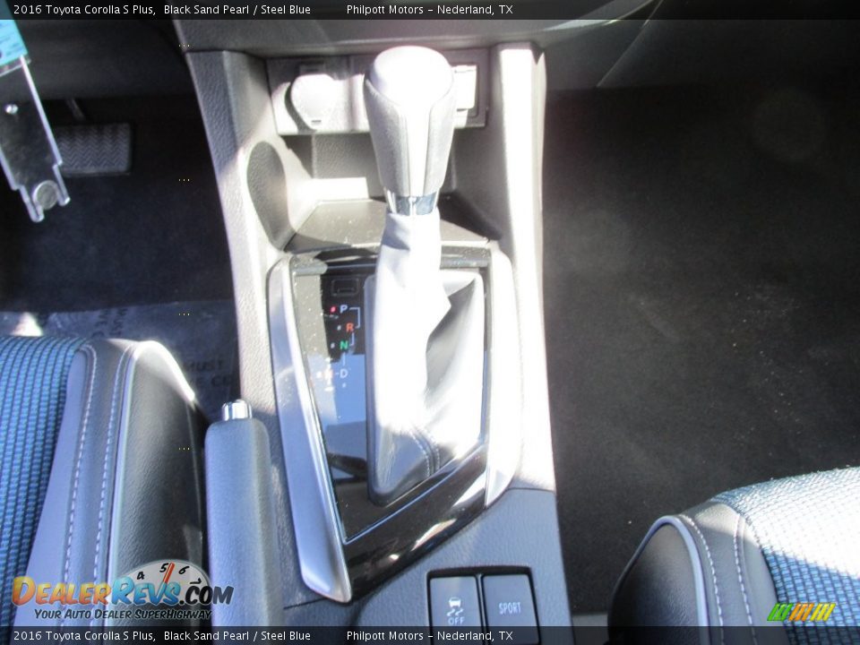 2016 Toyota Corolla S Plus Black Sand Pearl / Steel Blue Photo #28