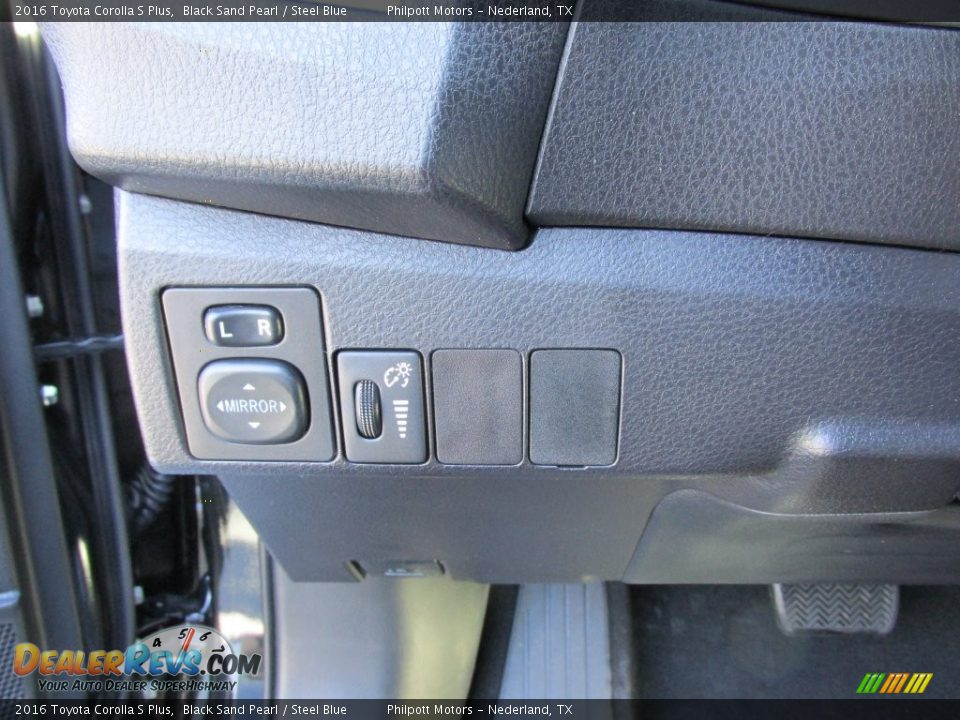 2016 Toyota Corolla S Plus Black Sand Pearl / Steel Blue Photo #31