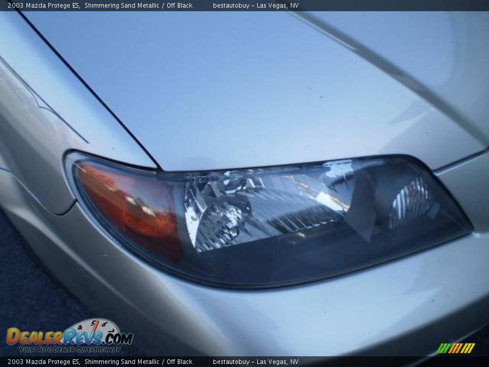 2003 Mazda Protege ES Shimmering Sand Metallic / Off Black Photo #20