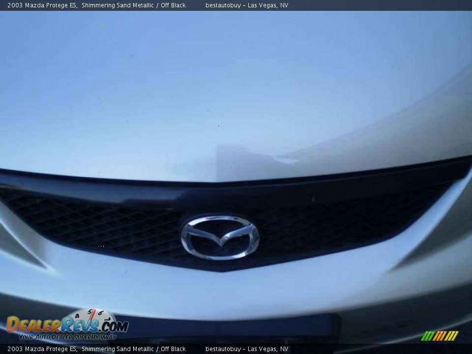 2003 Mazda Protege ES Shimmering Sand Metallic / Off Black Photo #21