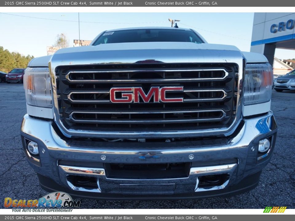 2015 GMC Sierra 2500HD SLT Crew Cab 4x4 Summit White / Jet Black Photo #2