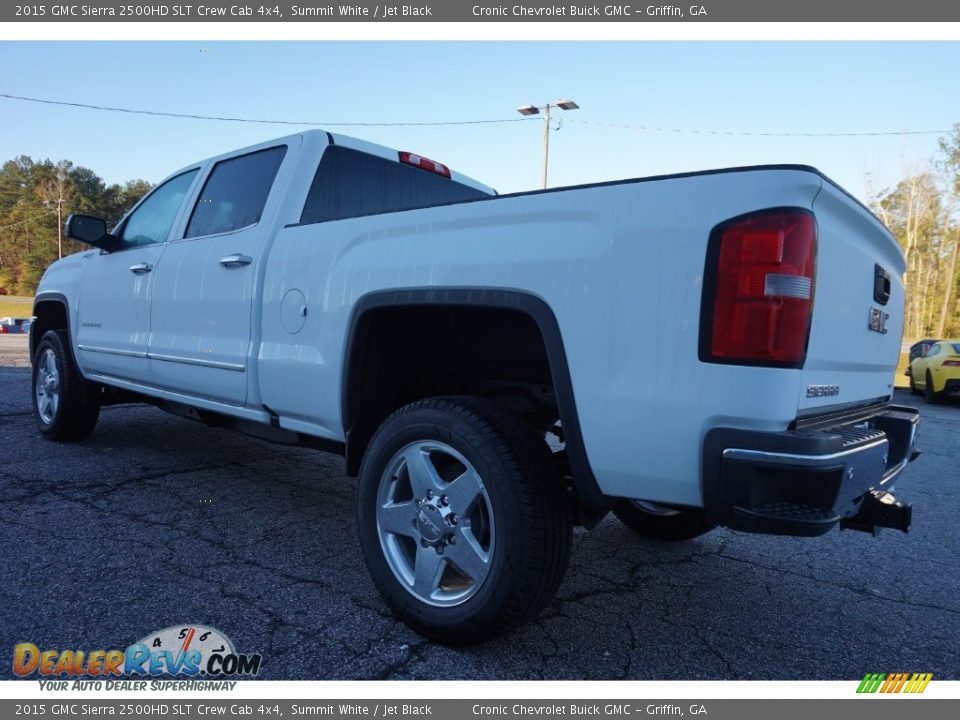 2015 GMC Sierra 2500HD SLT Crew Cab 4x4 Summit White / Jet Black Photo #5
