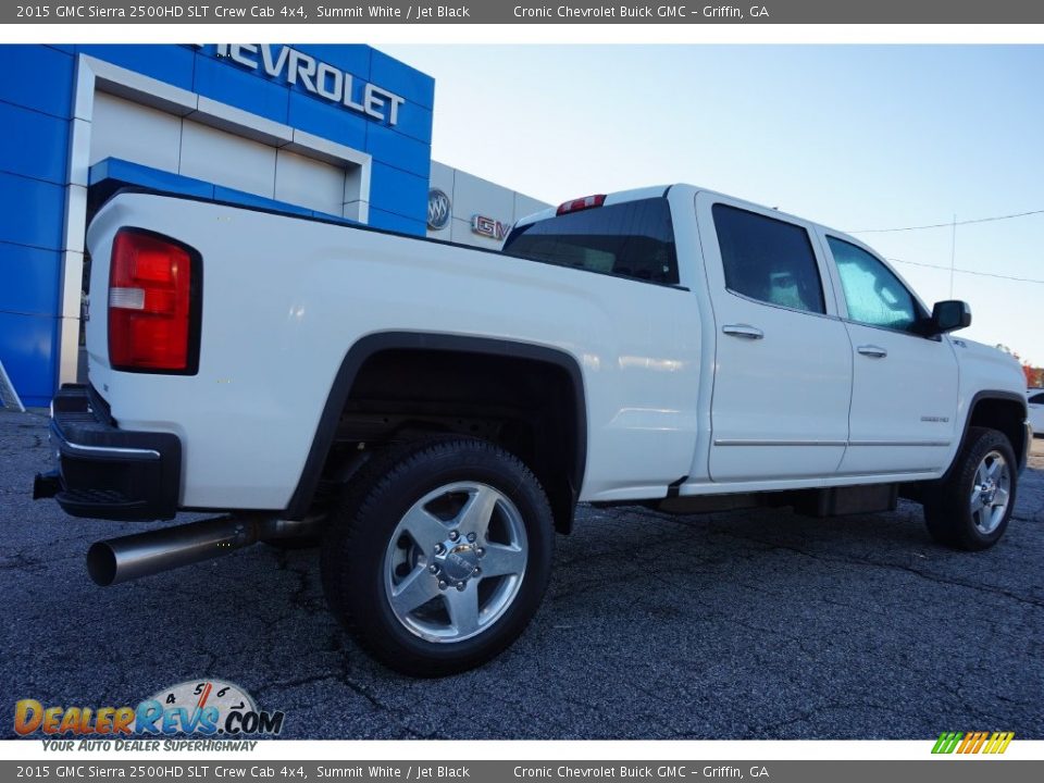 2015 GMC Sierra 2500HD SLT Crew Cab 4x4 Summit White / Jet Black Photo #7