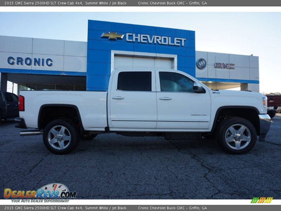 2015 GMC Sierra 2500HD SLT Crew Cab 4x4 Summit White / Jet Black Photo #8