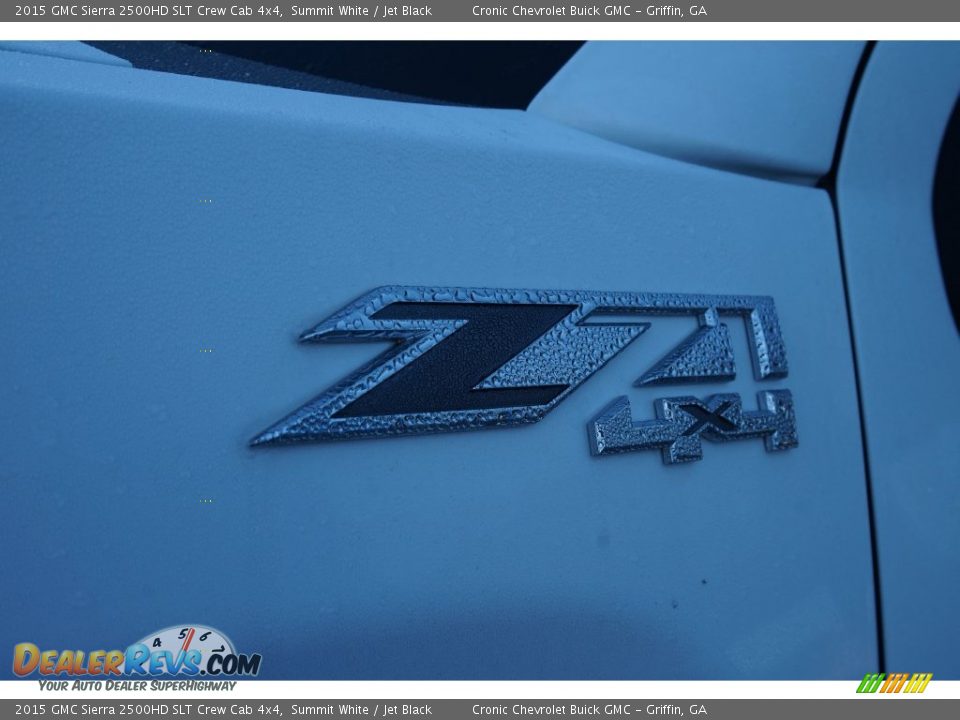 2015 GMC Sierra 2500HD SLT Crew Cab 4x4 Summit White / Jet Black Photo #12