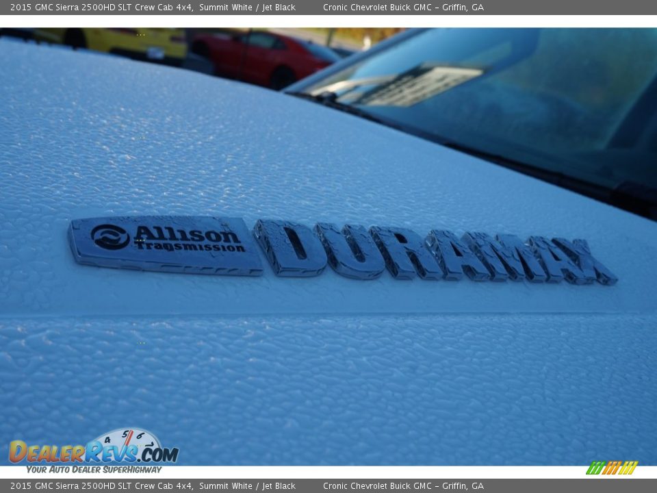 2015 GMC Sierra 2500HD SLT Crew Cab 4x4 Summit White / Jet Black Photo #13