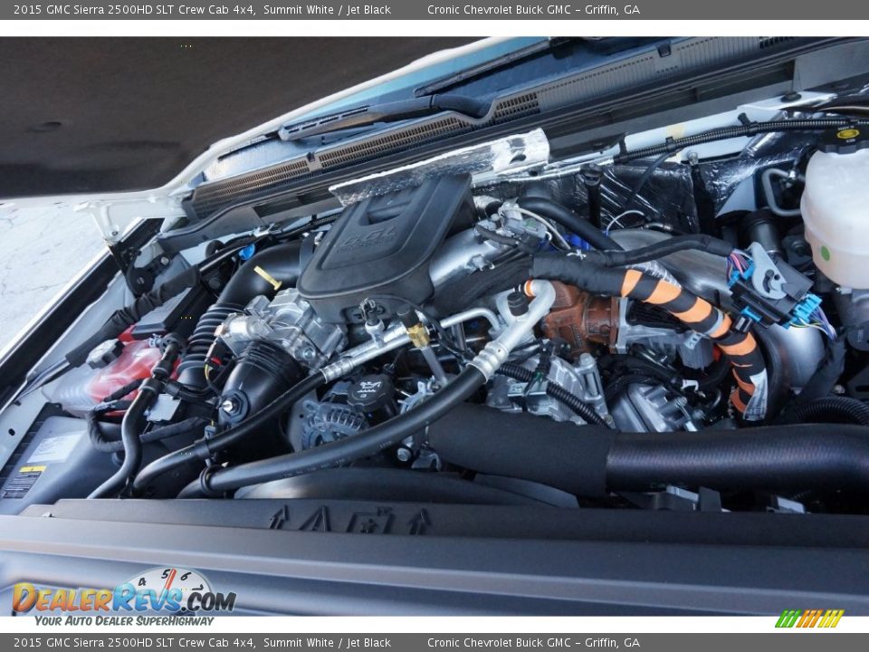 2015 GMC Sierra 2500HD SLT Crew Cab 4x4 Summit White / Jet Black Photo #14