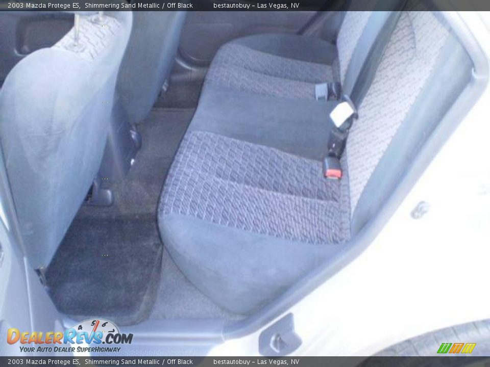 2003 Mazda Protege ES Shimmering Sand Metallic / Off Black Photo #24
