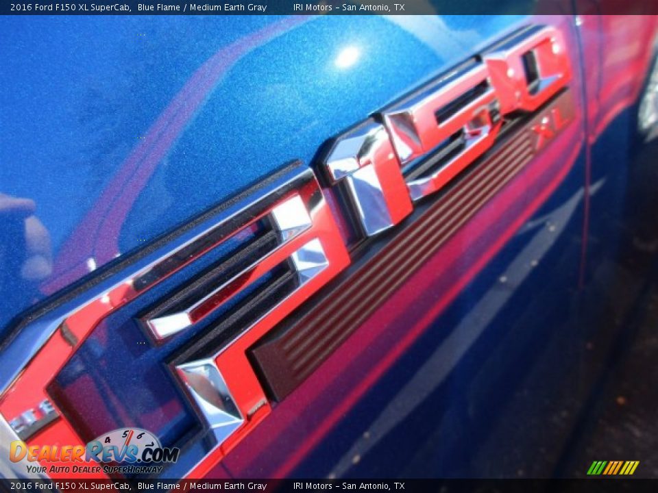 2016 Ford F150 XL SuperCab Blue Flame / Medium Earth Gray Photo #3