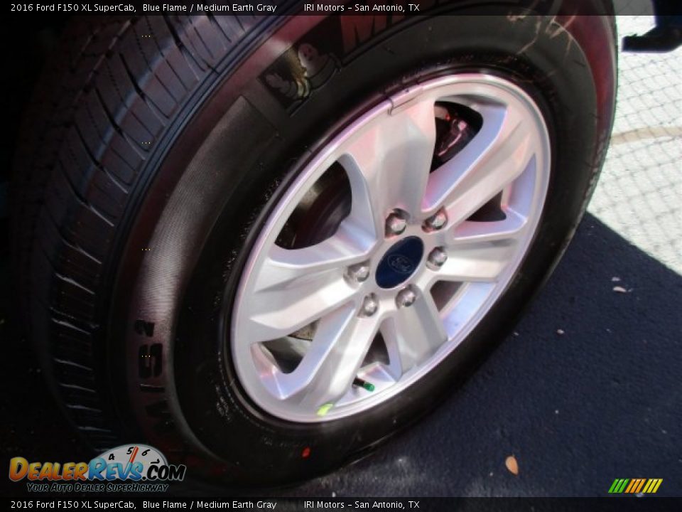 2016 Ford F150 XL SuperCab Blue Flame / Medium Earth Gray Photo #4