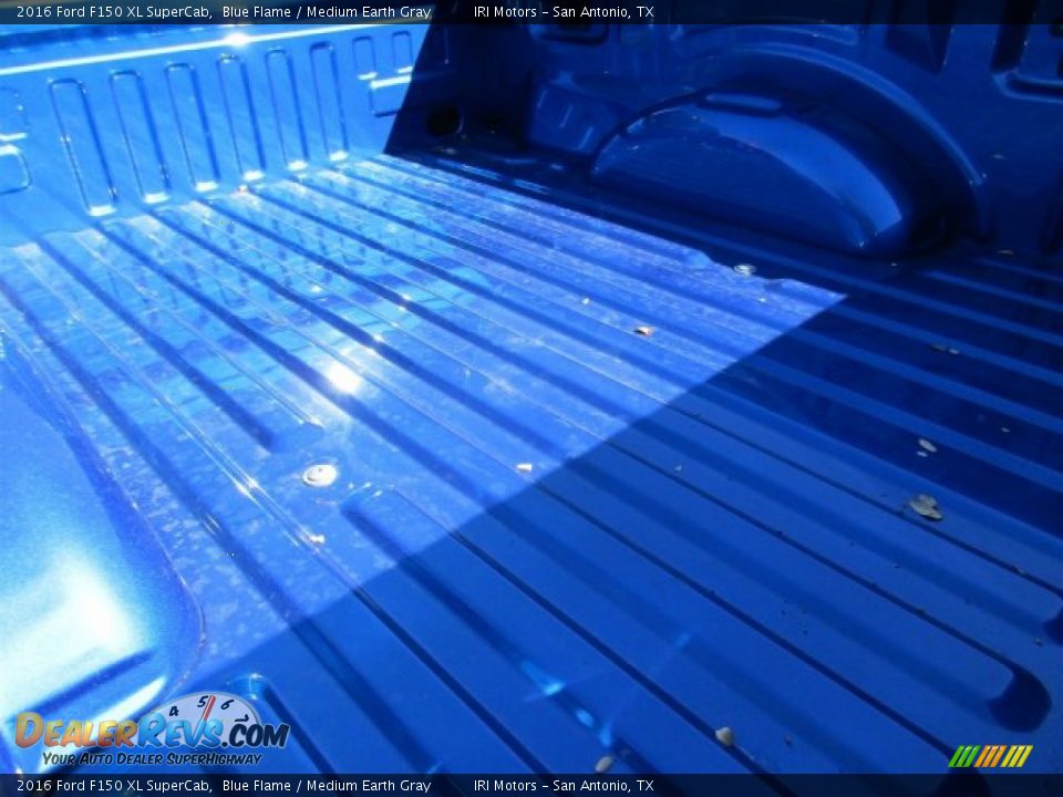 2016 Ford F150 XL SuperCab Blue Flame / Medium Earth Gray Photo #7