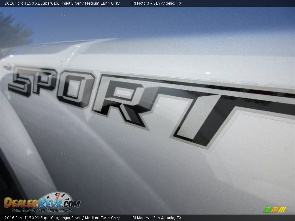 2016 Ford F150 XL SuperCab Ingot Silver / Medium Earth Gray Photo #7