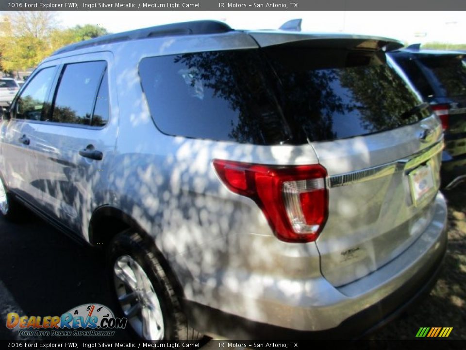 2016 Ford Explorer FWD Ingot Silver Metallic / Medium Light Camel Photo #4