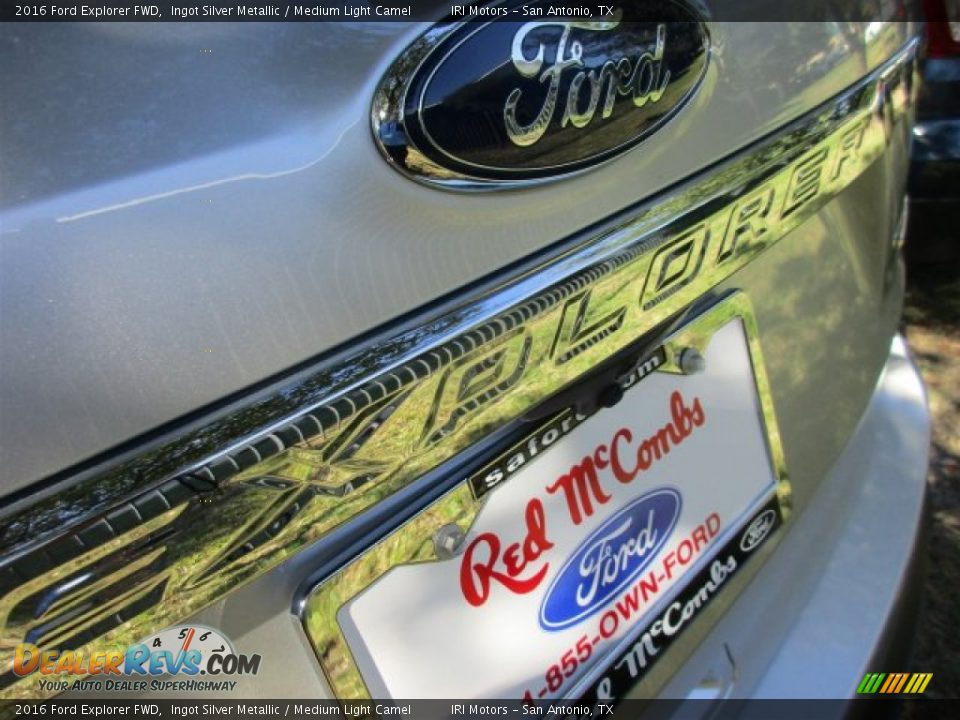 2016 Ford Explorer FWD Ingot Silver Metallic / Medium Light Camel Photo #5