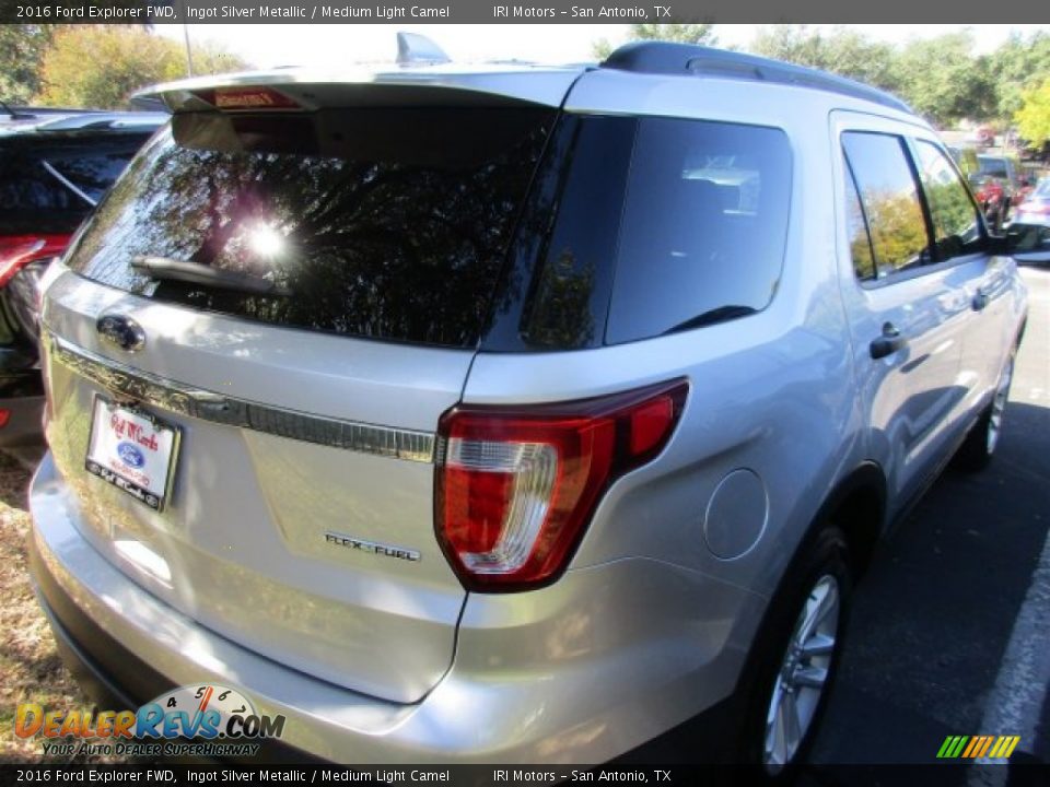 2016 Ford Explorer FWD Ingot Silver Metallic / Medium Light Camel Photo #6