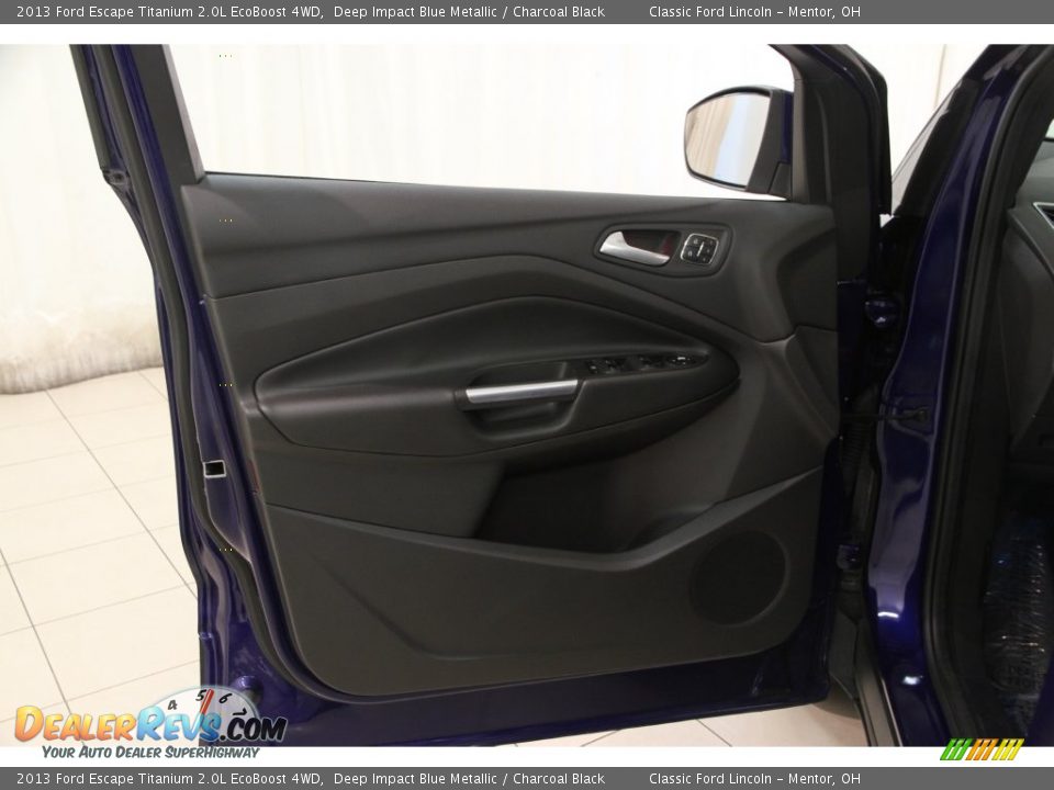 2013 Ford Escape Titanium 2.0L EcoBoost 4WD Deep Impact Blue Metallic / Charcoal Black Photo #4