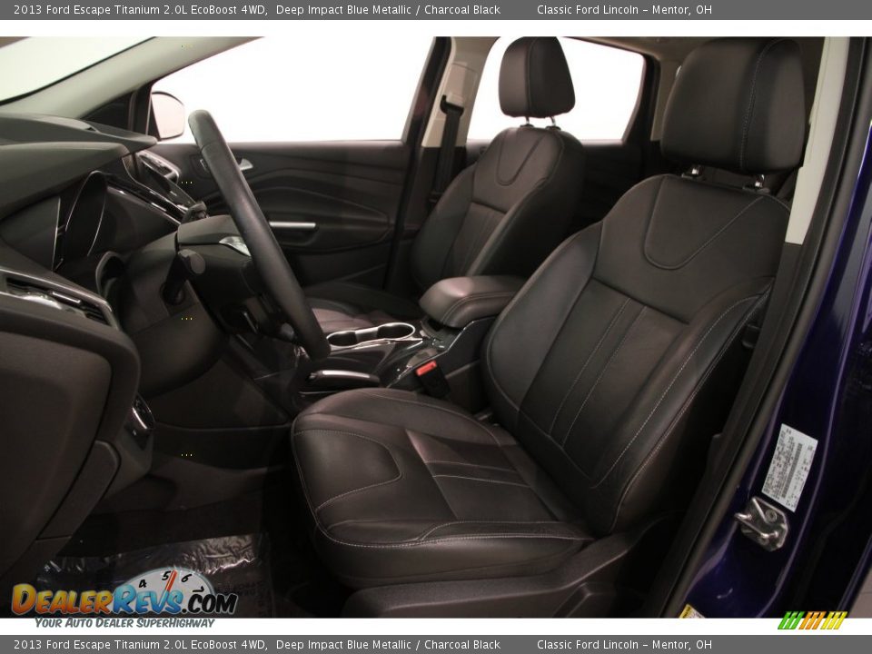 2013 Ford Escape Titanium 2.0L EcoBoost 4WD Deep Impact Blue Metallic / Charcoal Black Photo #5