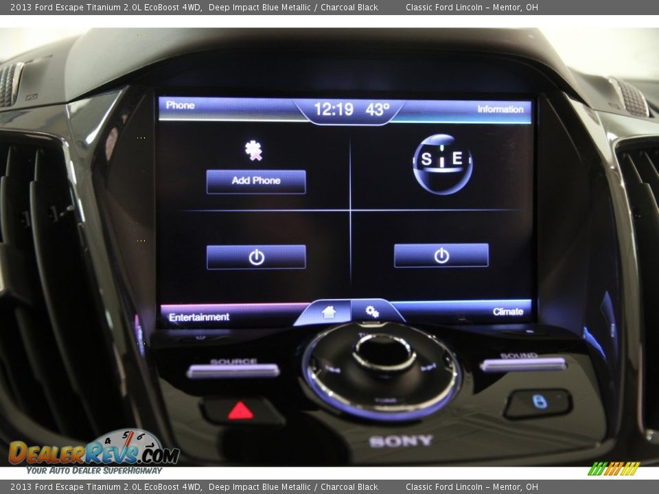 2013 Ford Escape Titanium 2.0L EcoBoost 4WD Deep Impact Blue Metallic / Charcoal Black Photo #8