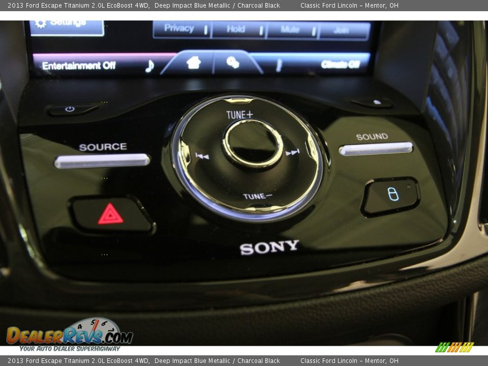 2013 Ford Escape Titanium 2.0L EcoBoost 4WD Deep Impact Blue Metallic / Charcoal Black Photo #9