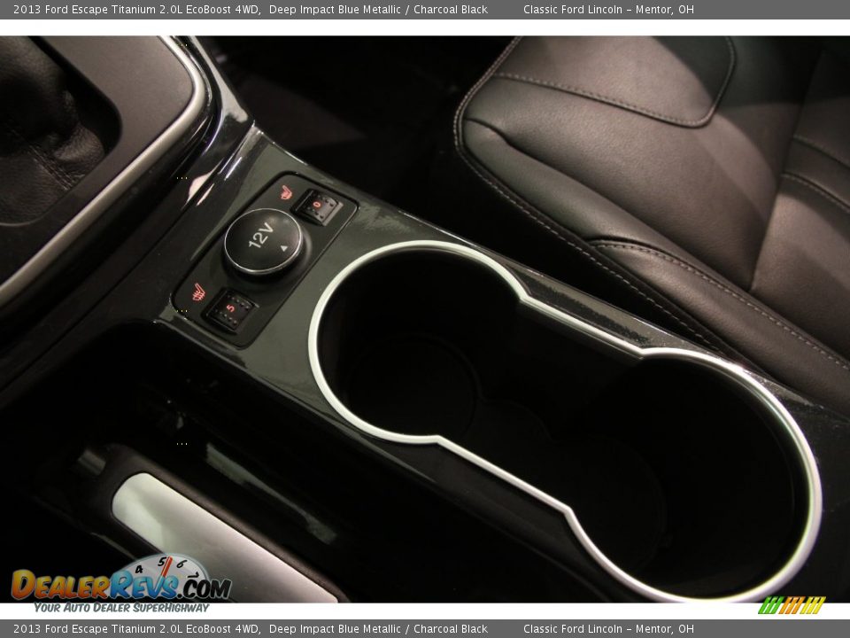 2013 Ford Escape Titanium 2.0L EcoBoost 4WD Deep Impact Blue Metallic / Charcoal Black Photo #12