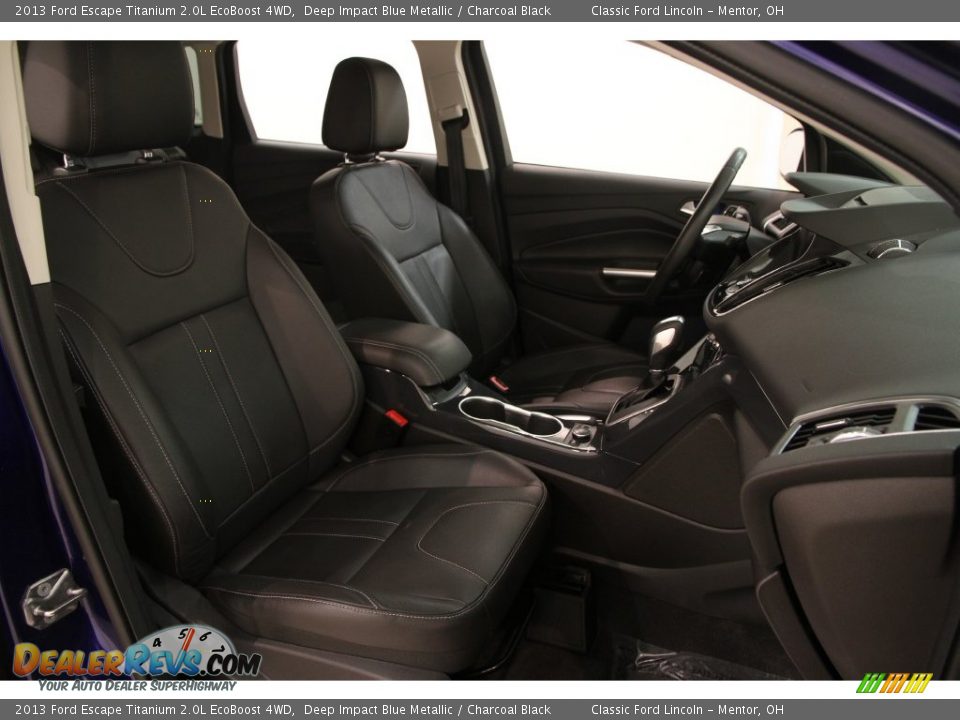2013 Ford Escape Titanium 2.0L EcoBoost 4WD Deep Impact Blue Metallic / Charcoal Black Photo #13