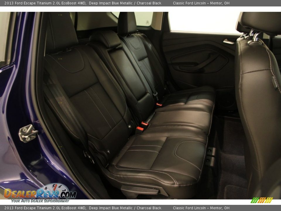 2013 Ford Escape Titanium 2.0L EcoBoost 4WD Deep Impact Blue Metallic / Charcoal Black Photo #14
